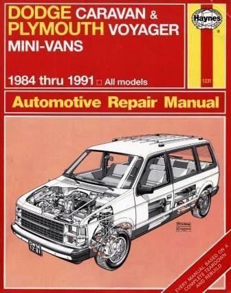 Stock image for Dodge Caravan & Plymouth Voyager Mini-Vans 1984 thru 1991 All Models Automotive Repair Manual for sale by HPB-Diamond