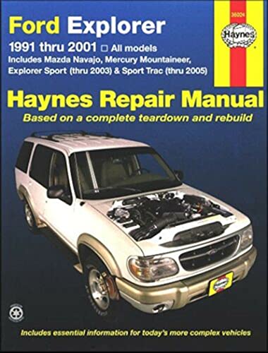 Haynes Ford Explorer - Mazda-Navajo, 1991-92