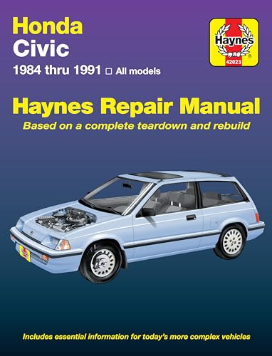 Haynes Repair Manual: Honda Civic 1984 thru 1991: All Models