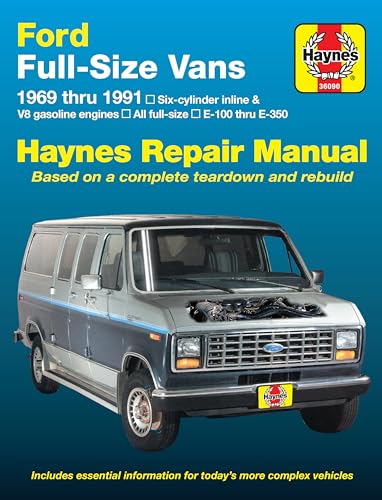 Beispielbild fr Ford Full-size Econoline E-100 thru E-350 Gas Engine Vans (69-91) Haynes Repair Manual (Does not include information specific to diesel engines. . exclusion noted) (Haynes Repair Manuals) zum Verkauf von BooksRun