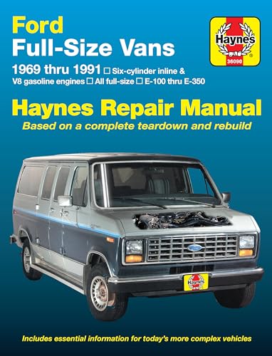 Stock image for Ford Full-size Econoline E-100 thru E-350 Gas Engine Vans (69-91) Haynes Repair Manual (Does not include information specific to diesel engines. . exclusion noted) (Haynes Repair Manuals) for sale by BooksRun