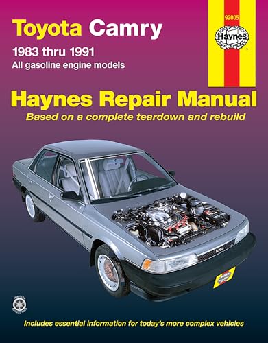 Beispielbild fr TOYOTA CAMRY 1982 THRU 1001 ALL GASOLINE ENGINE MODELS, HAYNES REAPIR MANUAL [BASED ON A COMPLETE TEARDOWN AND REBUILD] zum Verkauf von HPB Inc.