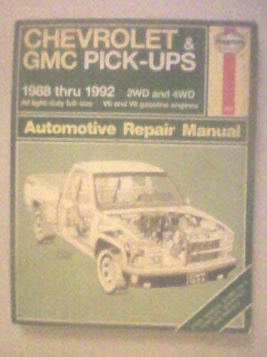 Stock image for Chevrolet and G.M.C.Pick-ups Automotive Repair Manual (Haynes Automotive Repair Manuals) for sale by Mt. Baker Books