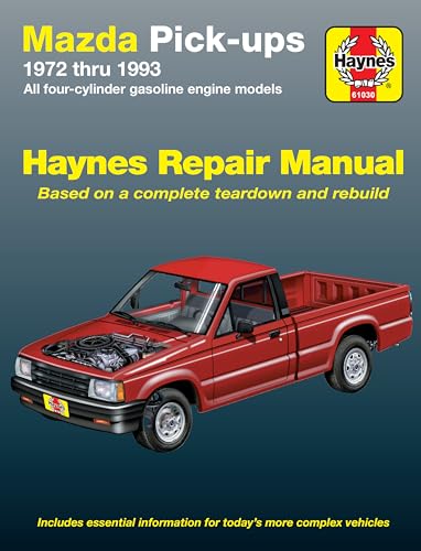 Stock image for Mazda Pick-ups with Gas Engines (72-93) Haynes Repair Manual (Does not include information specific to diesel engine models. Includes thorough vehicle coverage apart from the specific exclusion noted) for sale by HPB-Ruby