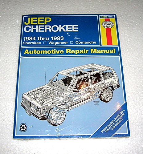 Stock image for Jeep Cherokee 1984 Thru 1993 All Models: Cherokee Wagoneer Comanche Automotive Repair Manual (No 1553) for sale by Jenson Books Inc