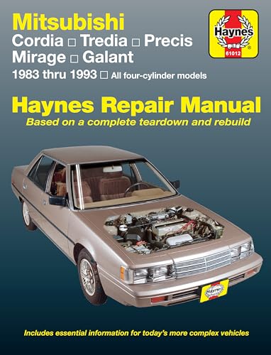 Beispielbild fr Mitsubishi Cordia,Tredia,Galant,Precis,Mirage (83-93) Haynes Manual (Paperback) zum Verkauf von BooksRun