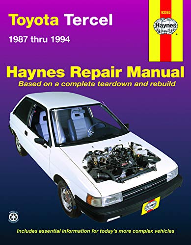 Imagen de archivo de Toyota Tercel Automotive Repair Manual: All Toyota Tercel Sedan and Liftback Models 1987 Thorugh 1994 a la venta por Unique Books