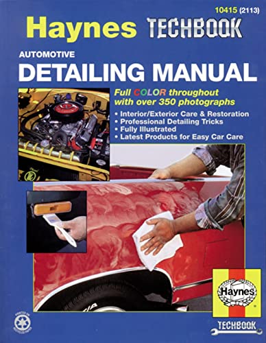 Imagen de archivo de Automotive Detailing Manual (Haynes Repair Manuals) a la venta por Off The Shelf