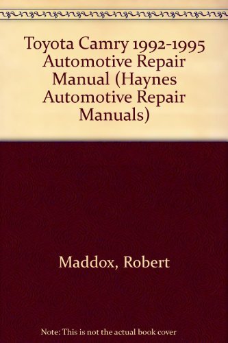 Beispielbild fr Toyota Camry Automotive Repair Manual: All Toyota Camry Models 1992 Through 1995 (Haynes Automobile Repair Manual) zum Verkauf von Ergodebooks