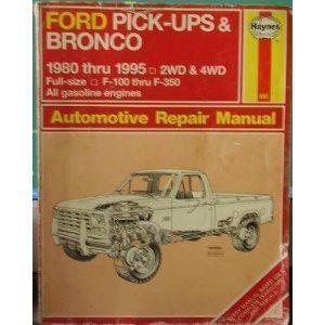 Stock image for Haynes Ford Pickup & Bronco 1980-95 (Hayne's Automotive Repair Manual) for sale by GF Books, Inc.