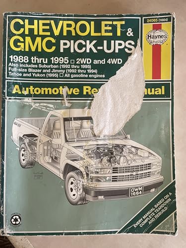 Stock image for Chevrolet & GMC Pick-Ups 1988 Thru 1995 2 WD & 4WD: Suburban, (1992 thru 1995) Full-size Blazer and Jimmy (1992 thru 1994) Tahoe and Yukon (1995) (Automotive Repair Manual) for sale by HPB-Diamond