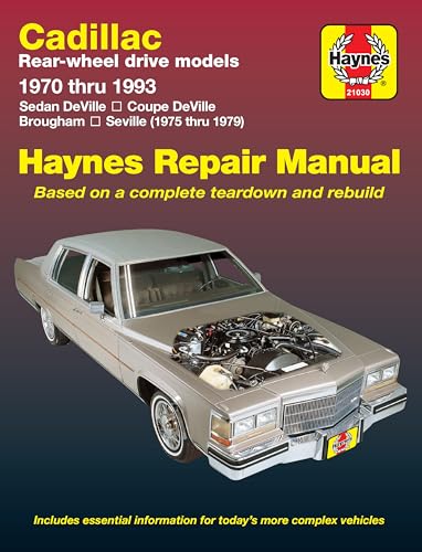 Stock image for Cadillac RWD 1970 Thru 1993 Automotive Repair Manual for sale by The Book House, Inc.  - St. Louis