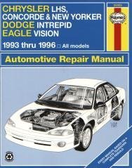 Imagen de archivo de Haynes: Dodge Intrepid, Eagle Vision, Chrysler Lhs, New Yorker and Concorde, 1993-1996 a la venta por ThriftBooks-Dallas