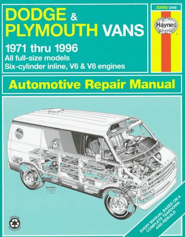 Imagen de archivo de Dodge and Plymouth Vans (1971-96) Automotive Repair Manual a la venta por West With The Night