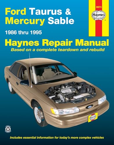 Beispielbild fr Ford Taurus & Mercury Sable (86-95) Haynes Repair Manual (Does not include information specific to SHO or variable fuel models. Includes vehicle coverage apart from the specific exclusion noted) zum Verkauf von Your Online Bookstore