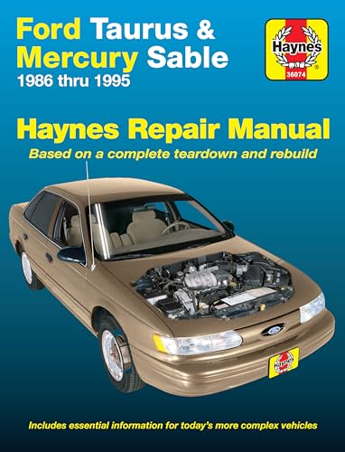 Imagen de archivo de Ford Taurus & Mercury Sable (86-95) Haynes Repair Manual (Does not include information specific to SHO or variable fuel models. Includes vehicle coverage apart from the specific exclusion noted) a la venta por Your Online Bookstore