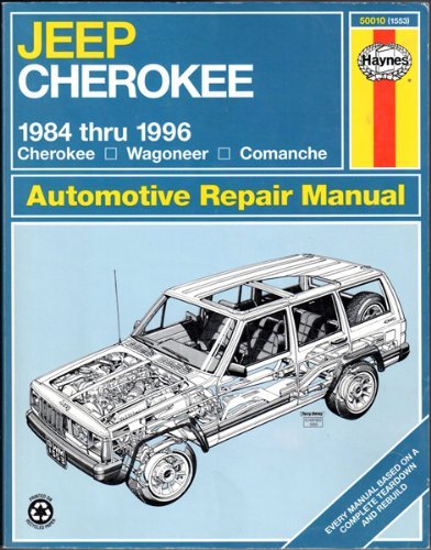 Imagen de archivo de Jeep Cherokee 1984 Thru 1996 Cherokee Wagoneer Comanche (Haynes Auto Repair Manuals Series) a la venta por HPB-Movies