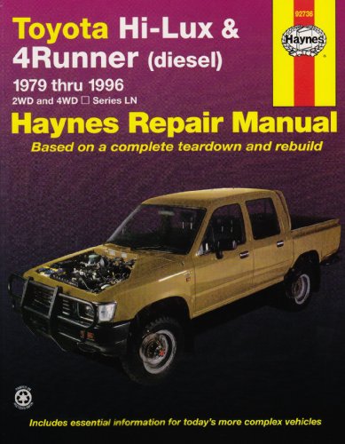 9781563922558: Toyota Hi-Lux and 4 Runner (diesel) Australian Automotive Repair Manual: 1979 to 1996