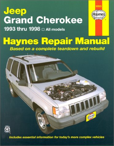 Beispielbild fr Jeep Grand Cherokee Automotive Repair Manual: All Jeep Grand Cherokee Models 1993 Through 1998 (Haynes Automotive Repair Manual Series) zum Verkauf von HPB-Red