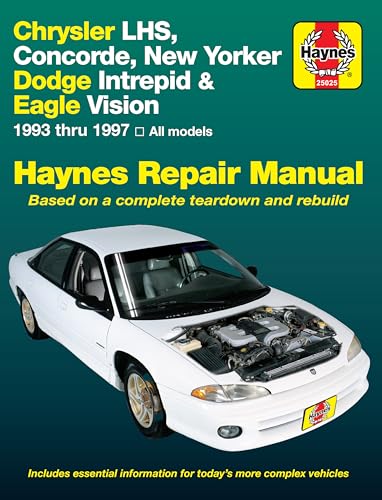 Imagen de archivo de Haynes Chrysler LHS,Concorde,New Yorker-Dodge Intrepid and Eagle Vision 1993-97 a la venta por Better World Books
