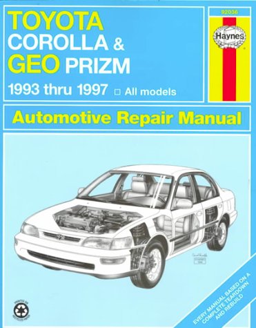 Imagen de archivo de Toyota Corolla and Geo Prizm Automotive Repair Manual 1993 Through 1997 (Haynes Repair Manuals) a la venta por Ergodebooks