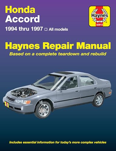 Imagen de archivo de Haynes Repair Manual Honda Accord 1994 thru 1997 All Models a la venta por Nilbog Books