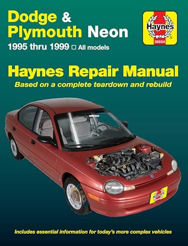 9781563923692: Dodge & Plymouth Neon (1995-1999) Haynes Repair Manual (USA): 1995 Thru 1999 - Based on a Complete Teardown and Rebuild