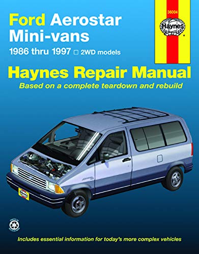 Beispielbild fr Ford Aerostar Mini-Vans Automotive Repair Manual zum Verkauf von Blackwell's