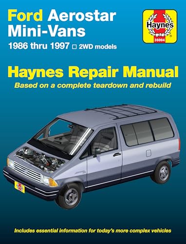 Imagen de archivo de Ford Aerostar Mini-vans Automotive Repair Manual a la venta por Kennys Bookshop and Art Galleries Ltd.