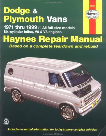 Beispielbild fr Dodge and Plymouth Vans (71-99): Models Covered : All Full-Size Dodge and Plymouth Vans 1971 Through 1999 (Haynes Automotive Repair Manuals) zum Verkauf von Defunct Books