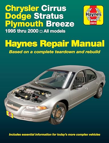 Stock image for Chrysler Cirrus, Dodge Stratus, Plymouth Breeze (95-00) Haynes Repair Manual for sale by SecondSale