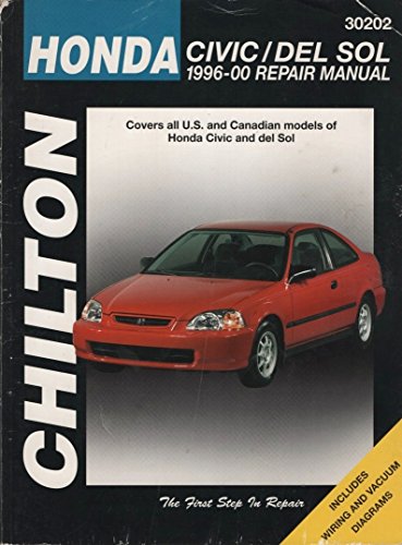 Stock image for Honda Civic/del Sol, 1996-2000 (Chilton Total Car Care Series Manuals) for sale by Seattle Goodwill