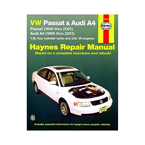 Stock image for VW Passat & Audi A4: Passat (1998 thru 2001); Audi A4 (1996 thru 2001) (Haynes Repair Manual) for sale by HPB-Red