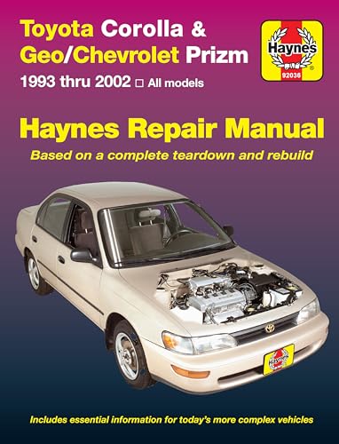 Stock image for Toyota Corolla Geo/Chevrolet Prizm (93-02) Haynes Repair Manual for sale by Mr. Bookman