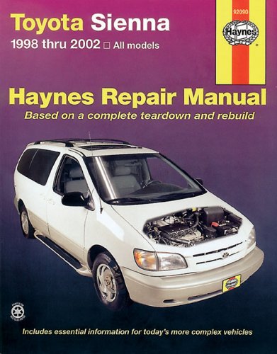 Beispielbild fr Haynes Toyota Sienna 1998 Thru 2002 zum Verkauf von ThriftBooks-Dallas