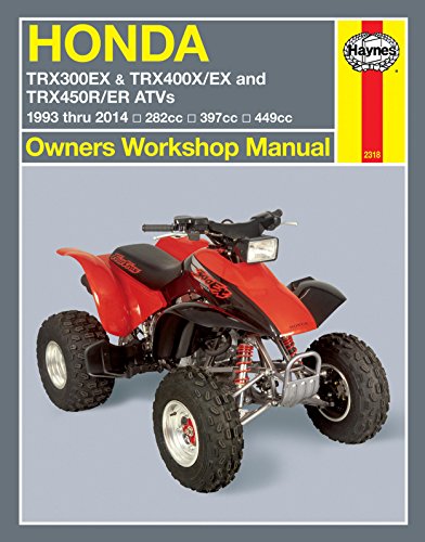 Beispielbild fr Honda Trx300ex & Trx400ex Atv's 1993 Thru 2004: 282cc, 397cc (Owners Workshop Manual) zum Verkauf von GF Books, Inc.