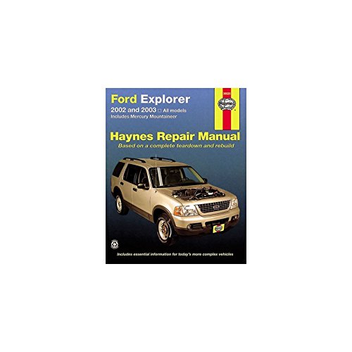 Stock image for Ford Explorer 2002 thru 2003 (Haynes Repair Manual) for sale by HPB-Ruby