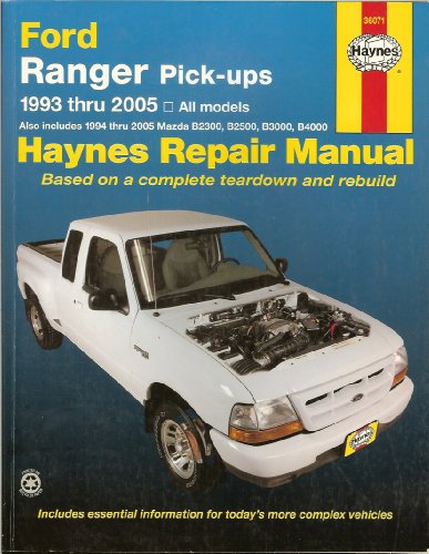 Beispielbild fr Ford Ranger Pick-Ups,1993-2005 (Haynes Repair Manual) zum Verkauf von Front Cover Books