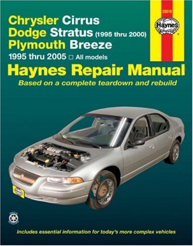 Beispielbild fr Haynes Chrysler Cirrus, Dodge Stratus, Plymouth Breeze Automotive Repair Manual: 1995 Thru 2005 All Models zum Verkauf von ThriftBooks-Atlanta