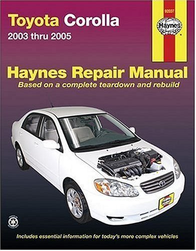 Beispielbild fr Toyota Corolla: 2003 thru 2005 (Haynes Repair Manuals) zum Verkauf von HPB-Diamond