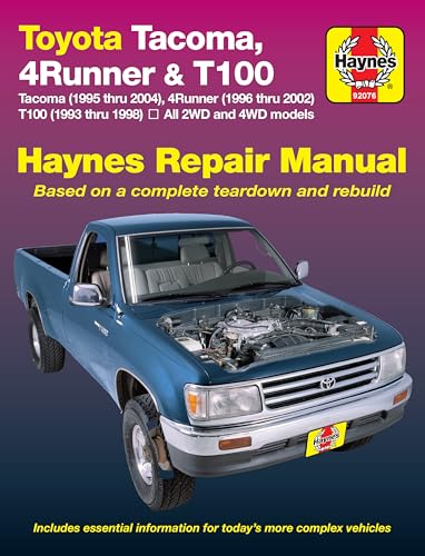 Stock image for Toyota Tacoma, 4Runner & T100 Haynes Repair Manual: All 2WD and 4WD models for sale by Wonder Book