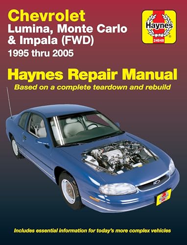 Stock image for Chevrolet Lumina, Monte Carlo & Impala (FWD) 1995 thru 2005 (Haynes Repair Manual) for sale by HPB-Emerald