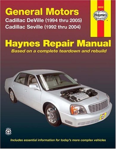 Stock image for General Motors Cadillac DeVille (1994 thru 2005) Cadillac Seville (1992 thru 2004) (Haynes Repair Manual) for sale by Front Cover Books