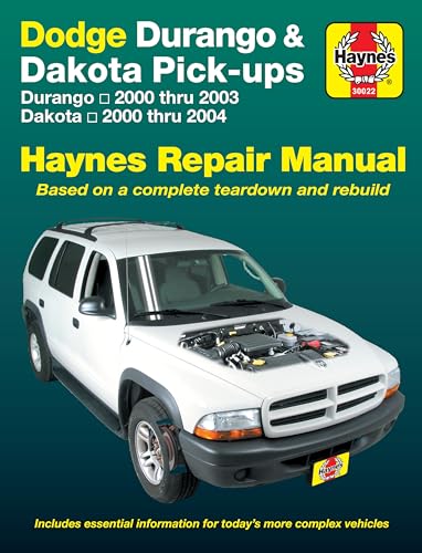 Stock image for Dodge Durango &amp; Dakota Automotive Repair Manual, 2000-04 for sale by Blackwell's
