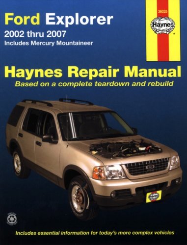 Stock image for Haynes Ford Explorer And Mercury Mountaineer Automotive Repair Manual: Includes Mercury Mountaineer 2002 thru 2007 (Hayne's Automotive Repair Manual) for sale by GoldenWavesOfBooks
