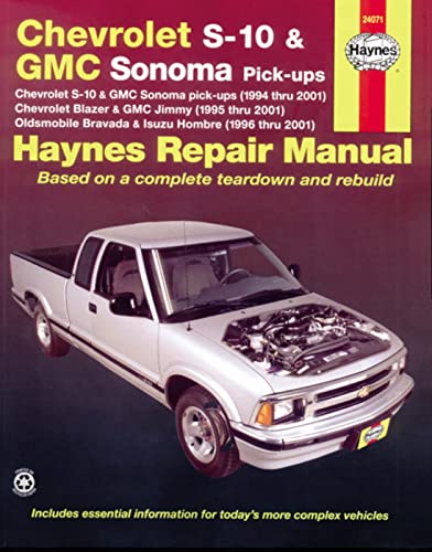 Stock image for Chevrolet S-10 GMC Sonoma Pick-ups (Haynes Repair Manual) for sale by Seattle Goodwill