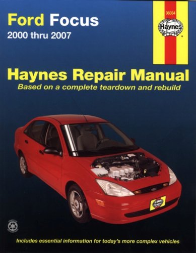 Beispielbild fr Haynes Repair Manual Ford Focus 2000 Thru 2007 (Hayne's Automotive Repair Manual) zum Verkauf von Irish Booksellers