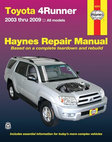 9781563927584: Toyota 4Runner 2003 thru 2009 Automotive Repair Manual: All models