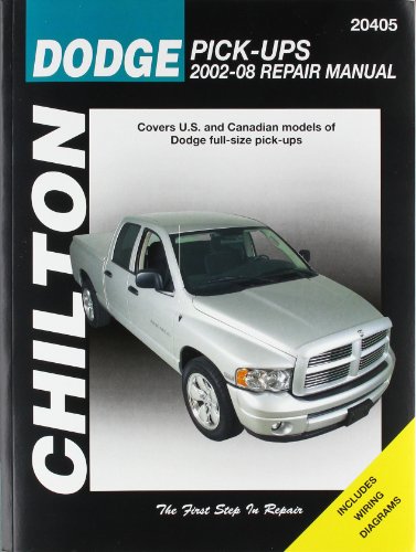 Imagen de archivo de Dodge Pick-Ups, 2002-2008 (Chilton's Total Car Care Repair Manual) a la venta por Arbeitskreis Recycling e.V.