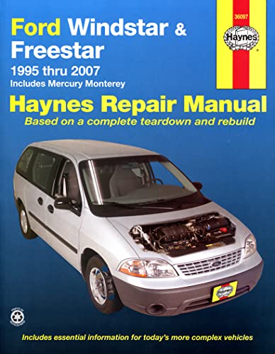 Stock image for Ford Windstar (1995-2003) &amp; Freestar &amp; Mercury Monterey (2004-2007) Haynes Repair Manual (USA) for sale by Blackwell's